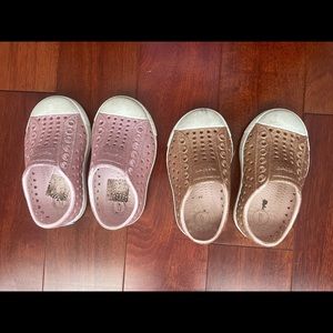 Selling both pairs for $20, size 4 toddler
